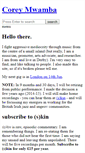 Mobile Screenshot of coreymwamba.co.uk